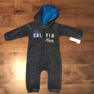 Calvin Klein hooded onesie